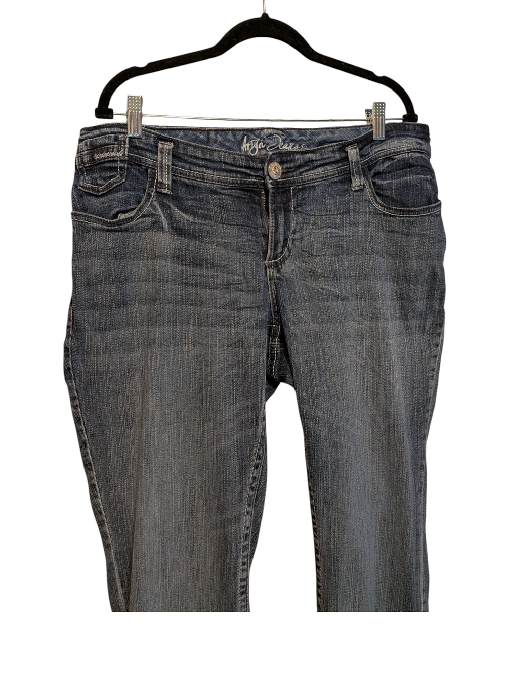 Women’s Charcoal Boot Cut Jeans - Classic Stretch Denim - Picture 5 of 6